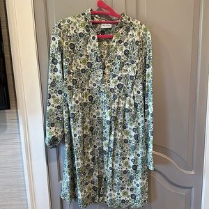 Floral long sleeve dress size small